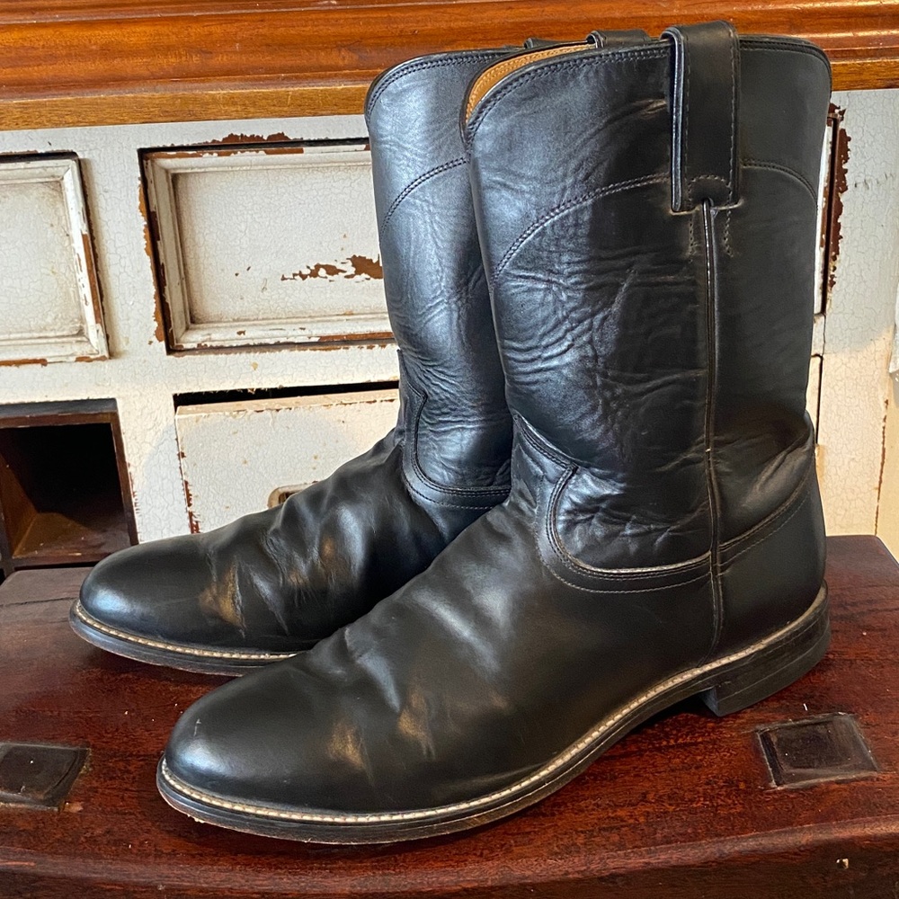Justin Men's Kipskin Roper Western Boots - Picture 9 of 15